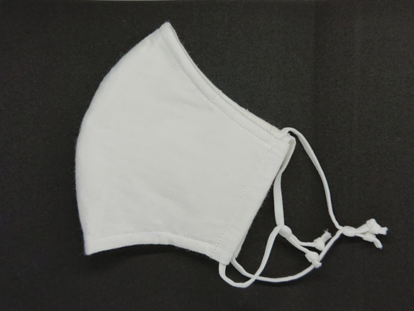【夏用】立体ダブルガーゼマスク(70) 白 ホワイト (Ｌサイズ:男性サイズ) 送料込み 3枚目の画像