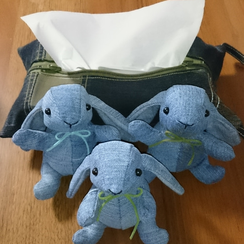 ❤デニム ウサギ②ー3❤ 【カワイイよ♪】 その他人形 『 REIN