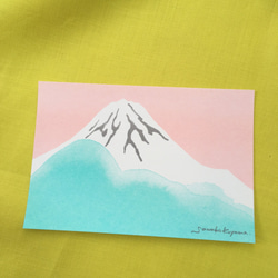 Baccaratさま専用彩りは鮮やかにマット紙の優しい○桜色富士山が