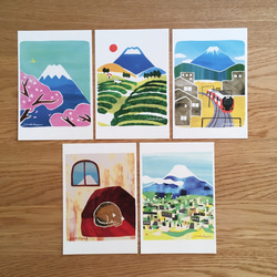 選べる♪富士山ポストカード3枚セット「no.4あたたかな部屋の中で」 5枚目の画像
