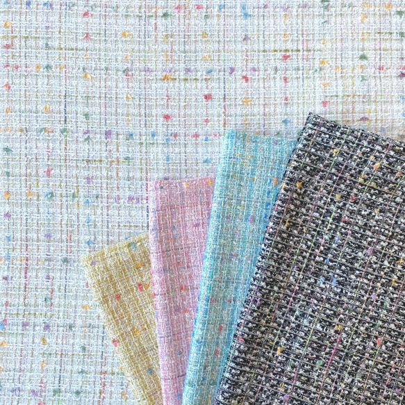 ファンシー カラフルなファンシーツイード(tweed733) 生地 アトリエ明林繊維 通販