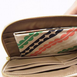 スリムな長財布　Ｌ字ファスナー　Stripes 3枚目の画像