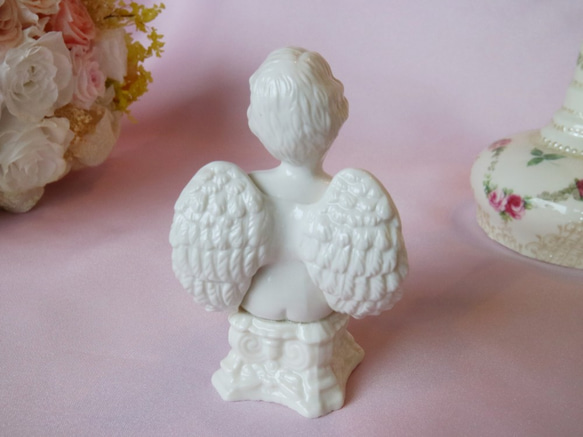 お値段改定✨　【再販】　幸せを運ぶ天使【磁器 人形　レース ドール】エンジェル　Angel　プレゼント　癒し　ラブリー 5枚目の画像