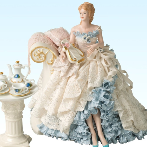 Blue Rose【磁器人形 レースドール】《エレガント ドレスデン Blue Rose【磁器人形 レースドール】《エレガント ドレスデン