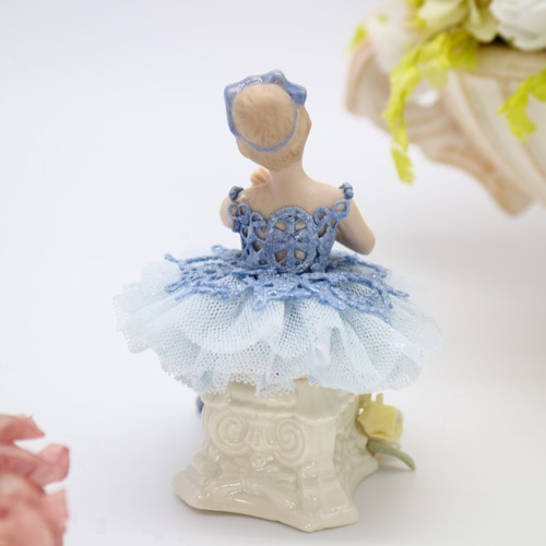 バレリーナ を夢見て S 【 ロイヤルブルー 】 磁器 人形 レース バレリーナ を夢見て S 【 ロイヤルブルー 】 磁器 人形 レース