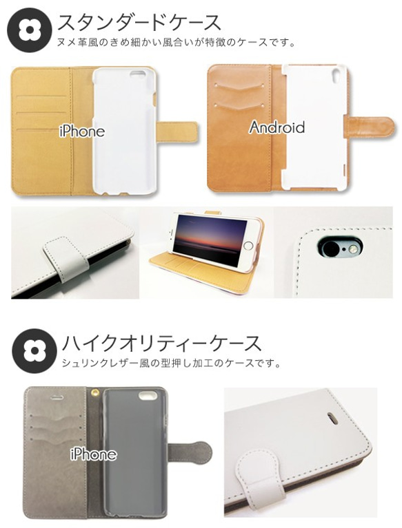 【送料無料】水彩画 ドット 名入れ♪ iPhone/スマホケース　パステル  ベルト：ブルー 4枚目の画像