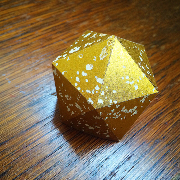 ペーパーランプシェード　Paper Lamp shades Polyhedra 20-5 #01 LEDキャンドル付 3枚目の画像