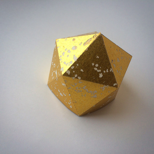 紙燈罩Polyhedra 20-5＃01帶LED蠟燭 第1張的照片