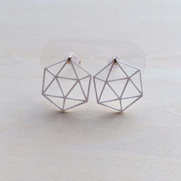 Paper piarced earring 14kgf 0004 WHITE PV14G-0004W 第1張的照片