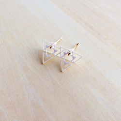 Paper piarced earring 14ｋｇｆ 0003 WHITE PV14G-0003W 第4張的照片