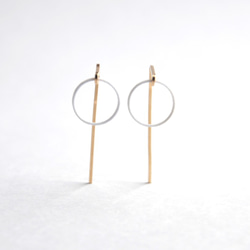 Paper piarced earring 14ｋｇｆ 0001 WHITE PV14G-0001W 第2張的照片