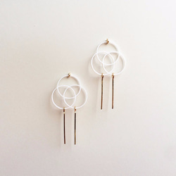 Paper piarced earring 14ｋｇｆ 0014 WHITE PV14G-0014W 第2張的照片