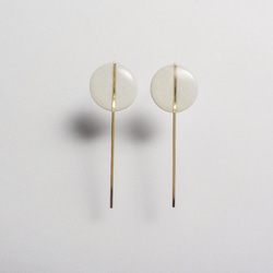 ペーパーピアス　Paper piarced earring 14kfg  0020 WHITE　PV14G-0020W 5枚目の画像