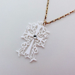 蒼山日菜★PAPERMAKE Paper Necklace Cross hina-0009W1 3枚目の画像