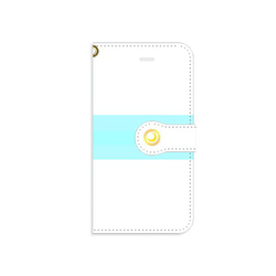 ペガサス　ステンドグラス手帳携帯（スマホ）ケース（iphone7、SE、6s、6、5、5s） 2枚目の画像