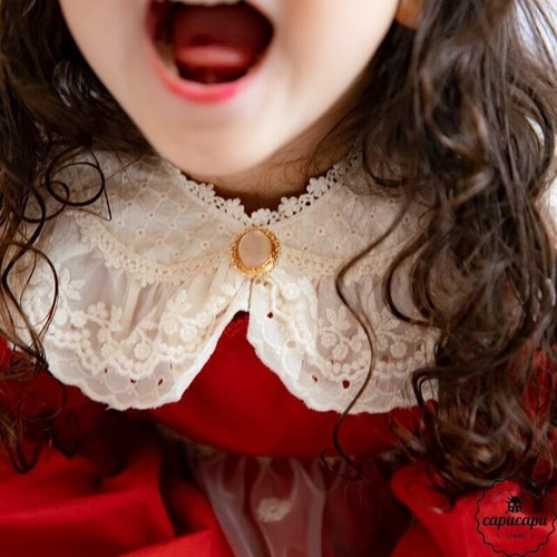 bijou Lace cape ビジューケープ 付け襟 つけ襟 入学式 ドレス 卒園式