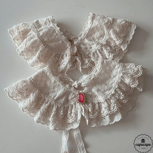 bijou Lace cape ビジューケープ 付け襟 つけ襟 入学式 ドレス 卒園式
