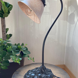 ハンドメイド】陶器（ランプシェード）陶燈 花瓶 インテリア スタンド