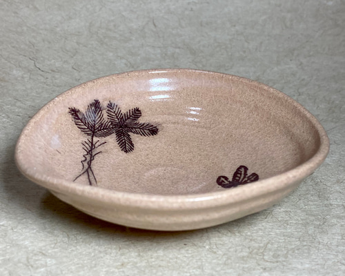 粉引絵唐津根引松紋ぐい呑 唐津焼 ぐい呑 焼き物 陶器 酒器 陶芸