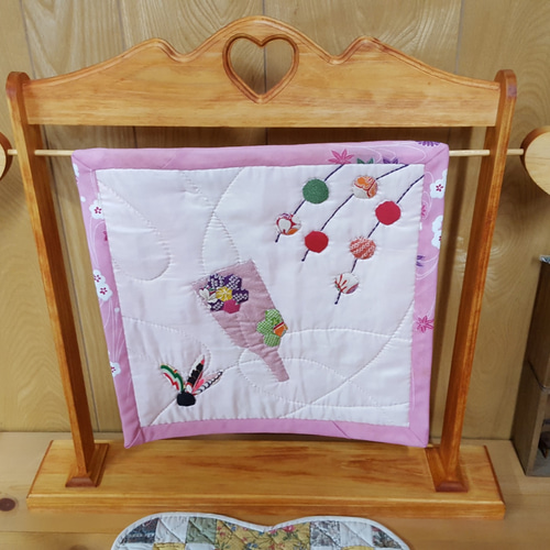 パッチワーク展示向け組み立て式タペストリースタンド クリアランス