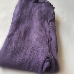 滿月植物染色生態絲亞麻防寒緊身褲~暮光天空~皇家紫紫色溫和溫暖生活懷孕 第2張的照片