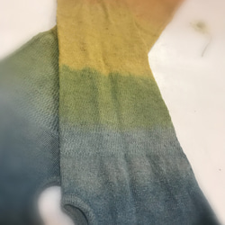 滿月植物染色絲綢亞麻防紫外線手臂套彩虹禦勝冷皮美麗防紫外線暖腿套 第2張的照片