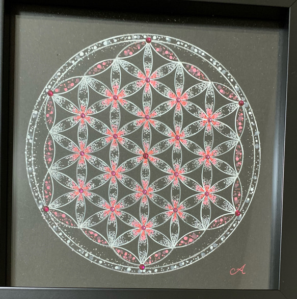 オーダーメイド曼荼羅アート(フラワーオブライフ) 絵画 mandara