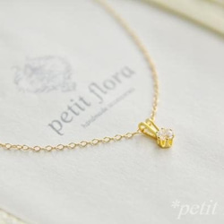 14kgf-petit jewelry ネックレス（ＣＺ6本爪） 3枚目の画像