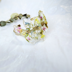 お花の氷柱 crystal バングル 5枚目の画像