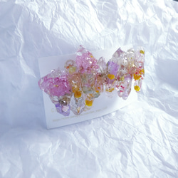 お花の氷柱バレッタ 夢の中 2枚目の画像