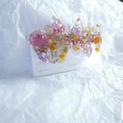 お花の氷柱バレッタ 夢の中 5枚目の画像
