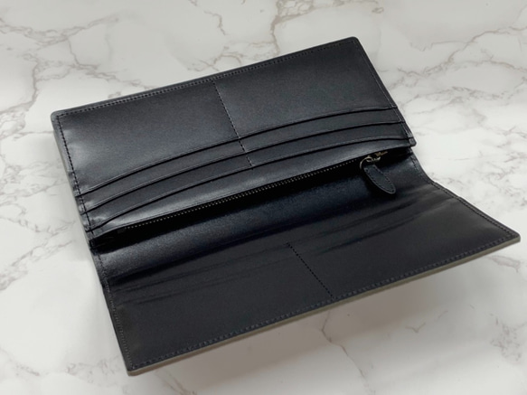 日本製　上質　リザード　長財布　ファスナー付き　ロングウォレット　トカゲ革　エキゾチックレザー 10枚目の画像