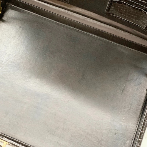 クロコダイル 上質 アタッシュケース エキゾチックレザー バッグ