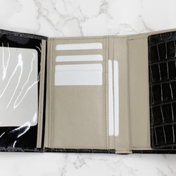 日本製　上質　クロコダイル　財布　ミドルウォレット　エキゾチックレザー 3枚目の画像