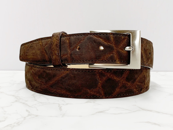 KENZO ベルト エレファント 象 象革 ベルト メンズ エレファント 片面艶有り40mm : IMPショップ