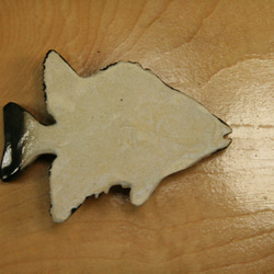クチグロ・陶芸作品 箸置き（標準型-大）（陶 さかな ） 6枚目の画像