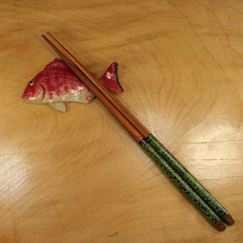 魚型木製箸置き5個セット 10905629 キッチン・日用品・その他 木製 魚