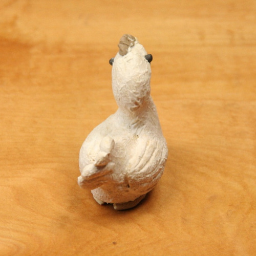 2465 工芸品 鶏 香合 小物入れ 置物 美品