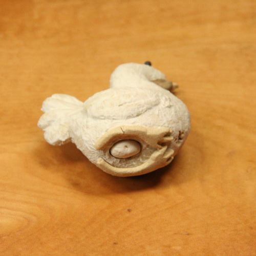 ゴリラ 素焼き 置き物 陶芸 2体セット 工芸品