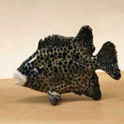 カサゴ（深海型）・陶芸作品 置物mini（陶 さかな フィギュア