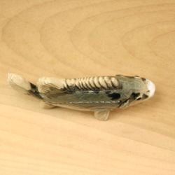 クチジロ・陶芸作品 置物mini（陶 さかな フィギュア） 5枚目の画像