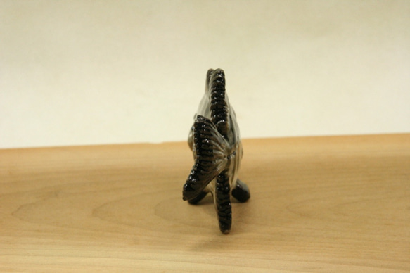 クチグロ（イシダイ）・陶芸作品 置物mini（陶 さかな フィギュア） 2枚目の画像