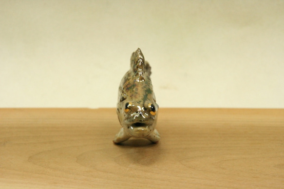 メバル・陶芸作品 置物mini（陶 さかな フィギュア） 3枚目の画像