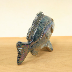 グレ/メジナ・陶芸作品 置物mini（陶 さかな フィギュア） 4枚目の画像
