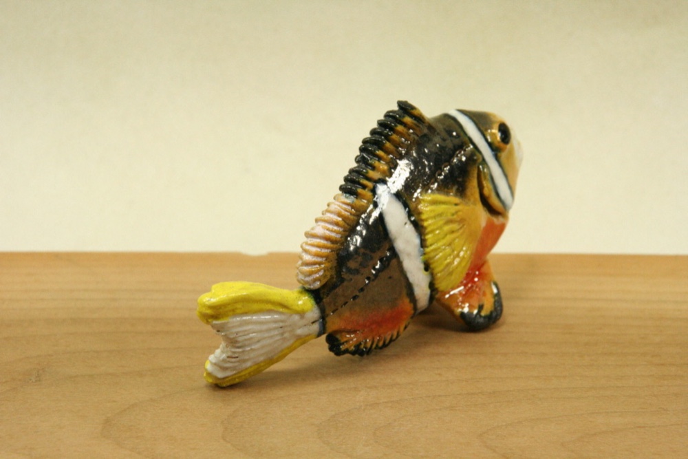 クマノミ・陶芸作品 置物mini（陶 さかな フィギュア）