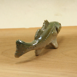 スズキ/セイゴ・陶芸作品 置物mini（陶 さかな フィギュア） 4枚目の画像