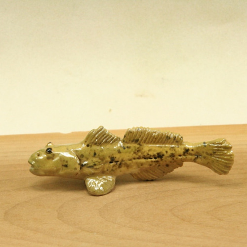 カサゴ（深海型）・陶芸作品 置物mini（陶 さかな フィギュア
