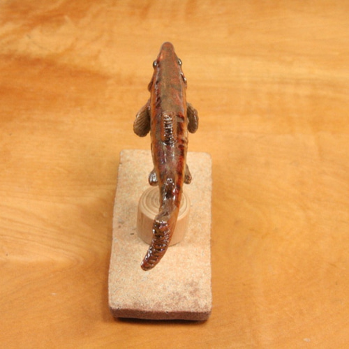 サケ・陶芸作品 置物mini（陶 さかな フィギュア） 立体・オブジェ