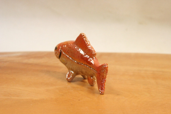 ヒブナ・陶芸作品 置物mini（陶 さかな フィギュア） 8枚目の画像