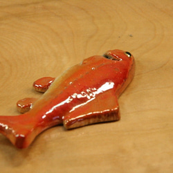 ヒブナ・陶芸作品 箸置き（標準型-/大）（陶 さかな） 5枚目の画像